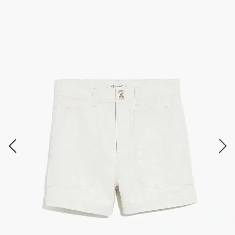 MADEWELL DENIM DEMPSEY SHORTS‎ VINTAGE CANVAS WASH